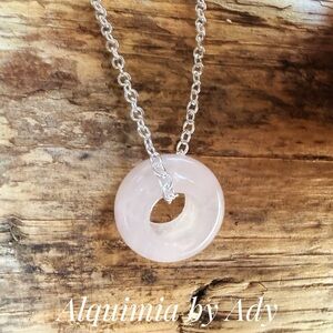 Alquimia Rose and Silver Circle Necklace